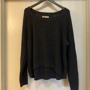 Grey crop sweater